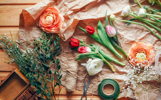 how to make a box flower arrangement