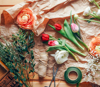 how to make a box flower arrangement